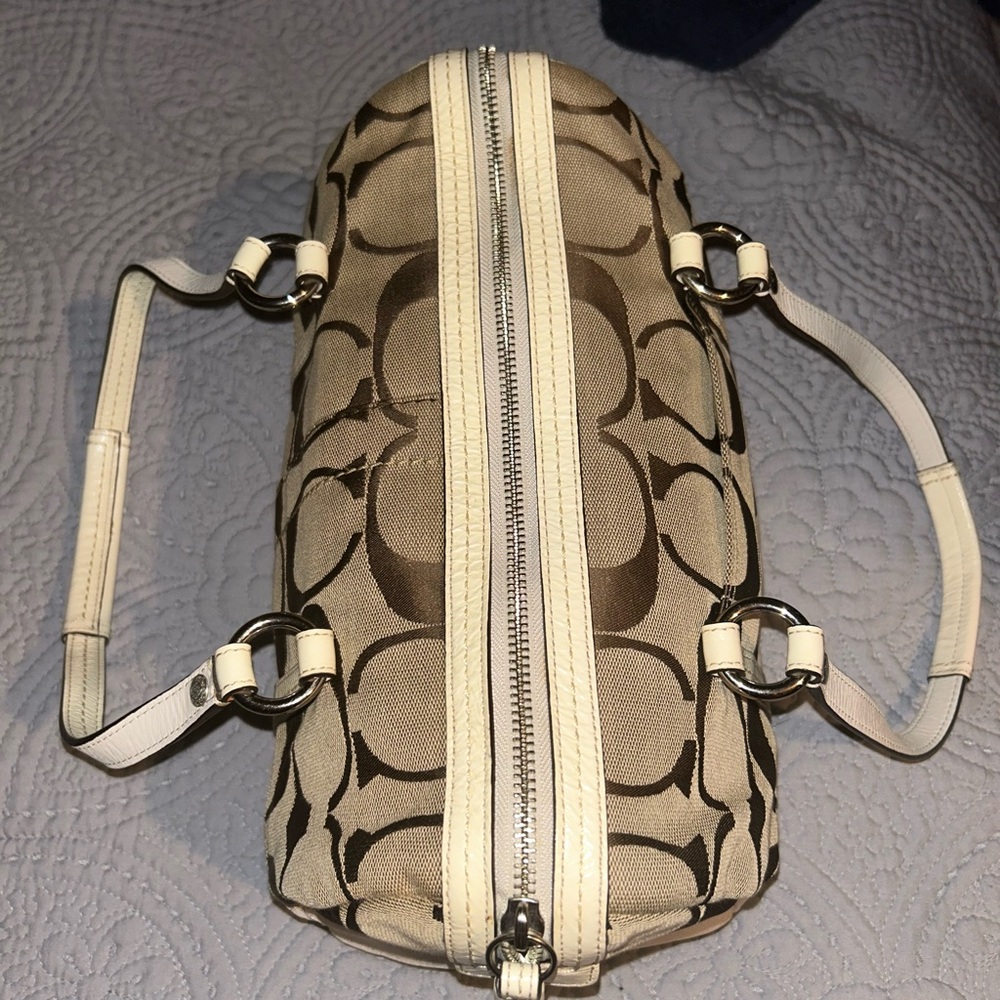 ✨COACH EUC✨Stylish Tan and Brown Women's Bag - Picture 6 of 16
